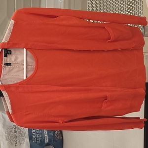 Ann Taylor Petite S Lace sweater with cami set